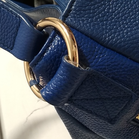 Authentic Laggo Genuine Blue Leather Hobo Shoulder Bag - Picture 5 of 16